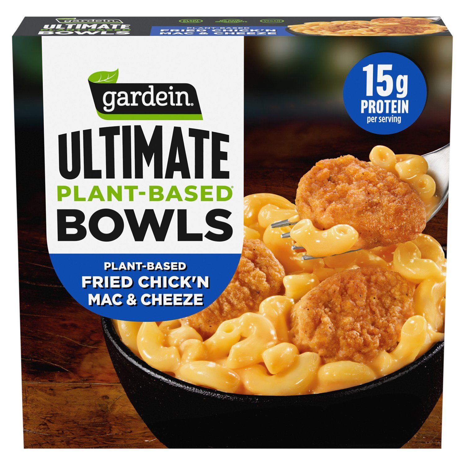 Gardein Ultimate Plant-Based Fried Chick&#39;n Mac &amp; Cheeze Bowls, 9 oz