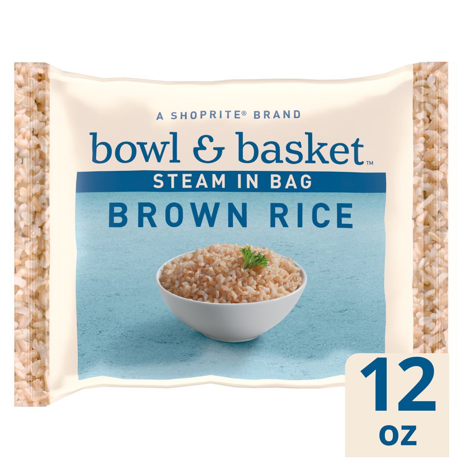 Bowl &amp; Basket Steam in Bag Brown Rice, 12 oz