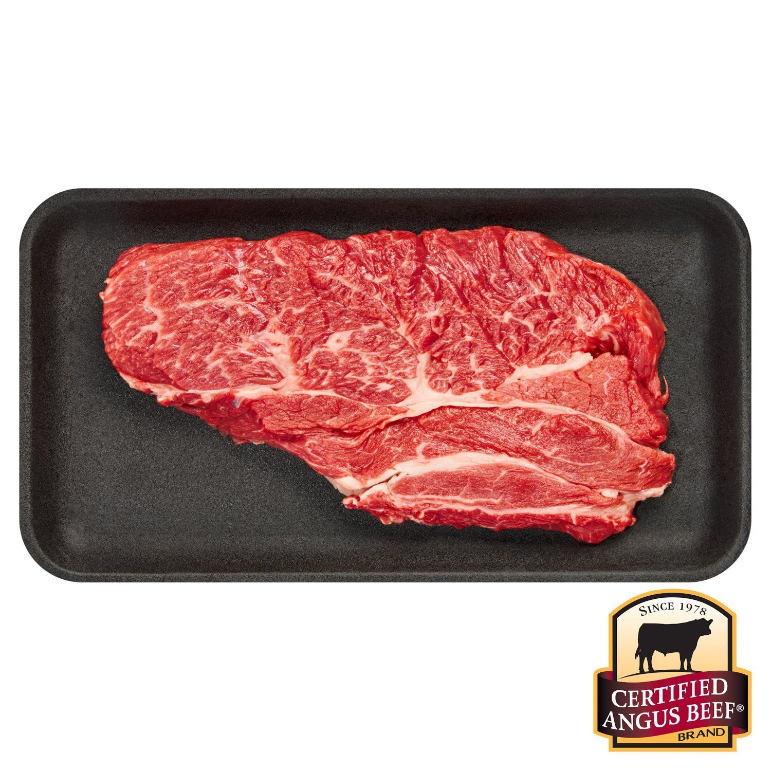 Certified Angus Beef Chuck Steak, Boneless, Average Weight 1 lb Pack