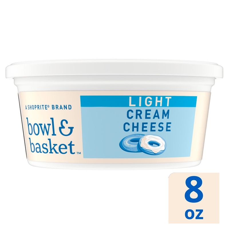 Bowl &amp; Basket Light Cream Cheese, 8 oz