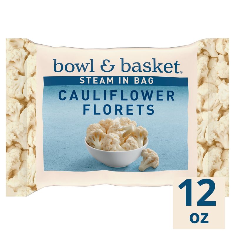 Bowl &amp; Basket Steam in Bag Cauliflower Florets, 12 oz