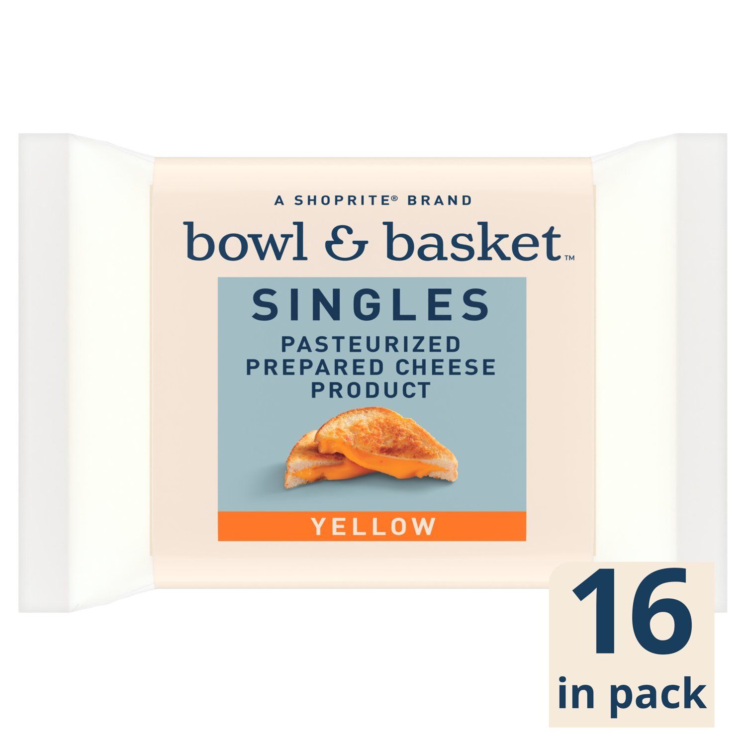 Bowl &amp; Basket Singles Yellow Cheese, 3/4 oz, 16 count