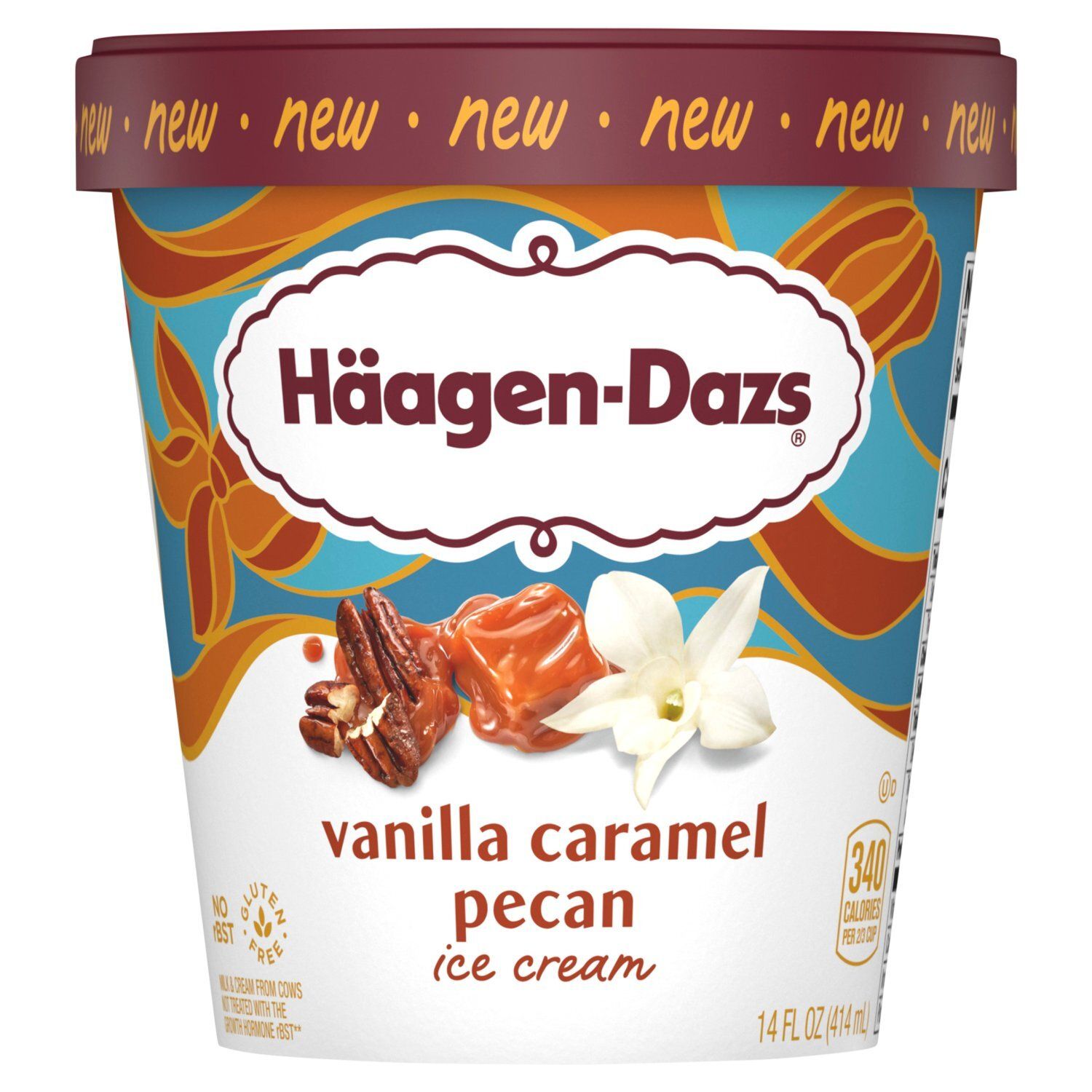 Häagen-Dazs Vanilla Caramel Pecan Ice Cream, 14 fl oz