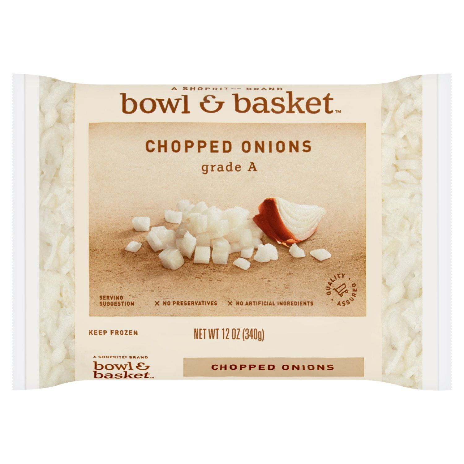 Bowl &amp; Basket Chopped Onions, 12 oz