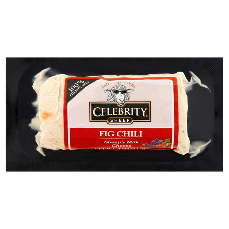 Famously Good Celebrity Fig Chili Sheep&#39;s Milk Cheese, 4 oz