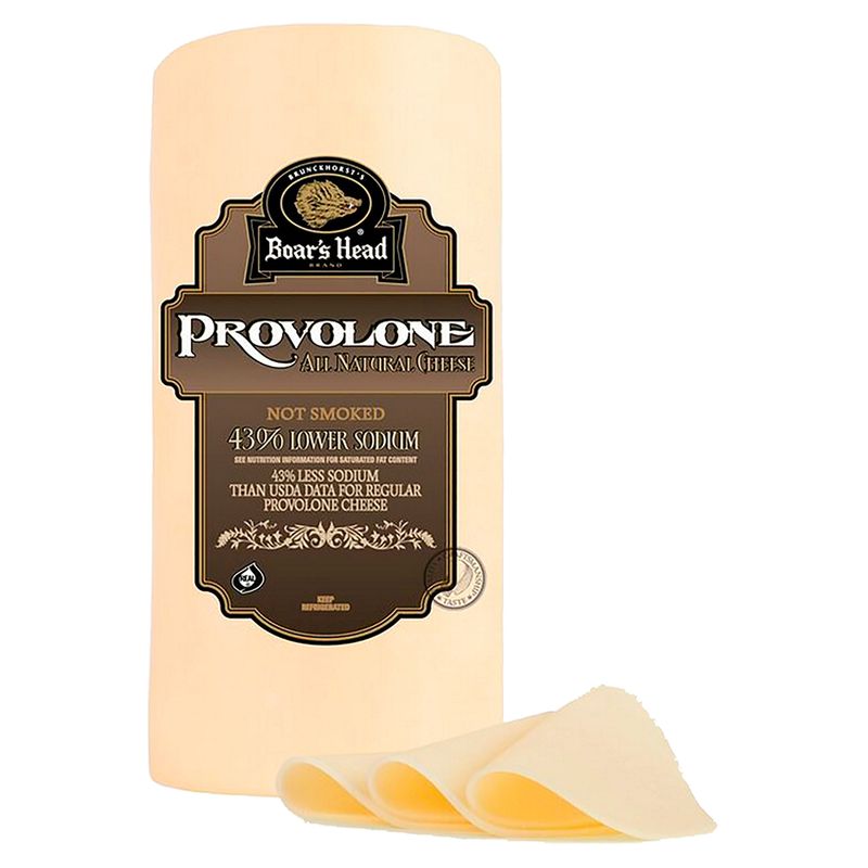 Boar&#39;s Head 43% Lower Sodium All Natural Provolone Cheese