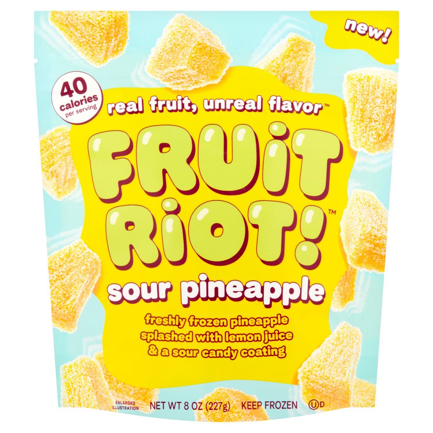 Fruit Riot! Sour Pineapple Candy, 8 oz