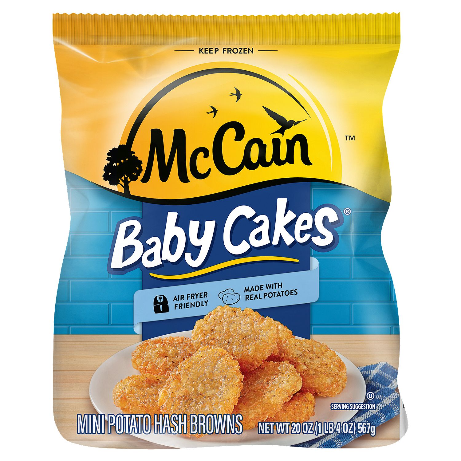 McCain Baby Cakes Mini Potato Hash Browns, 20 oz