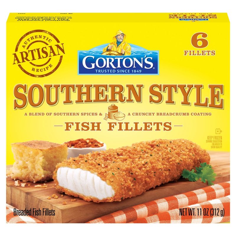 Gorton&#39;s Southern Style Breaded Fish Fillets, 6 count, 11 oz