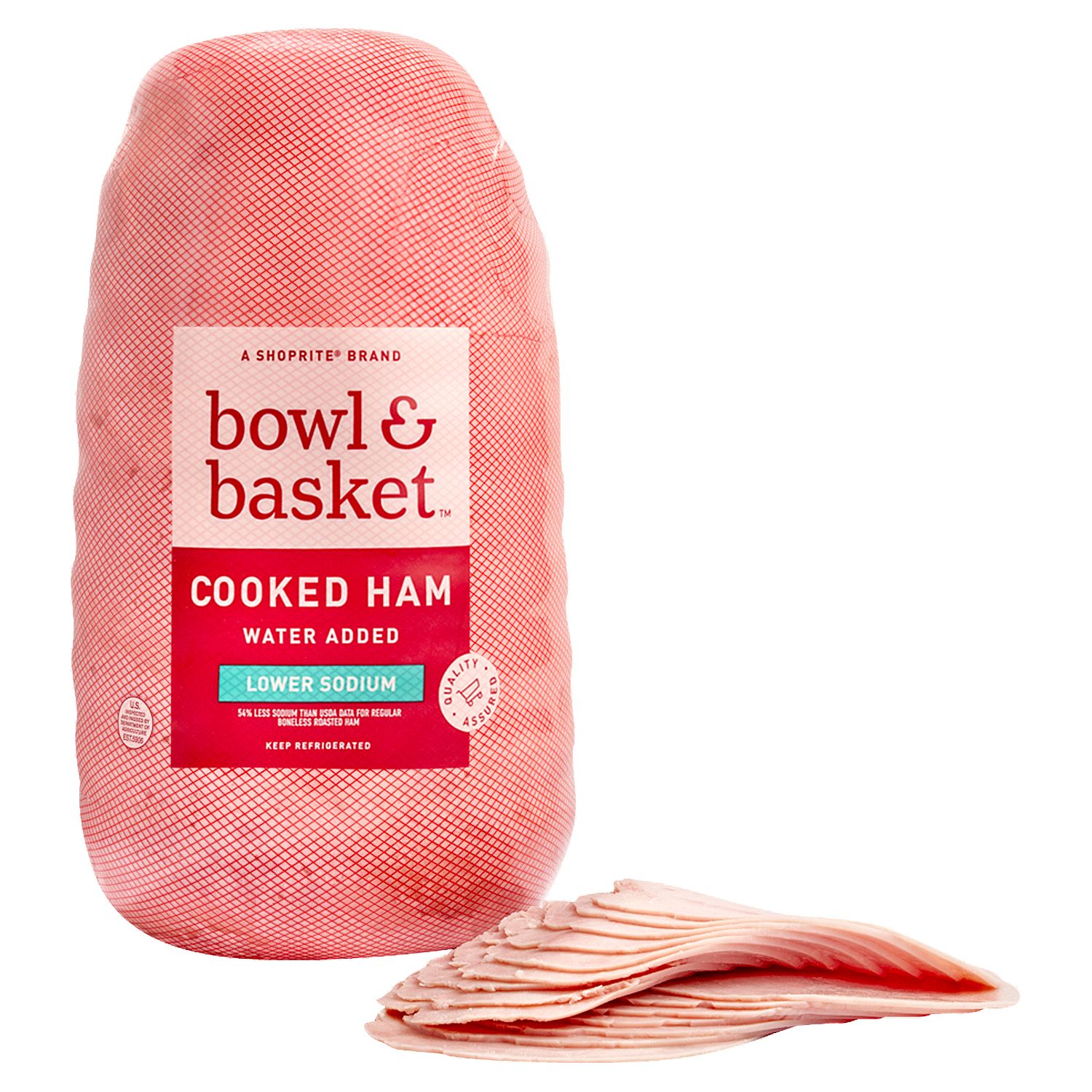 Bowl &amp; Basket Lower Sodium Cooked Ham