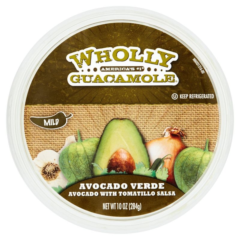 Wholly Guacamole Mild Avocado Verde, 10 oz