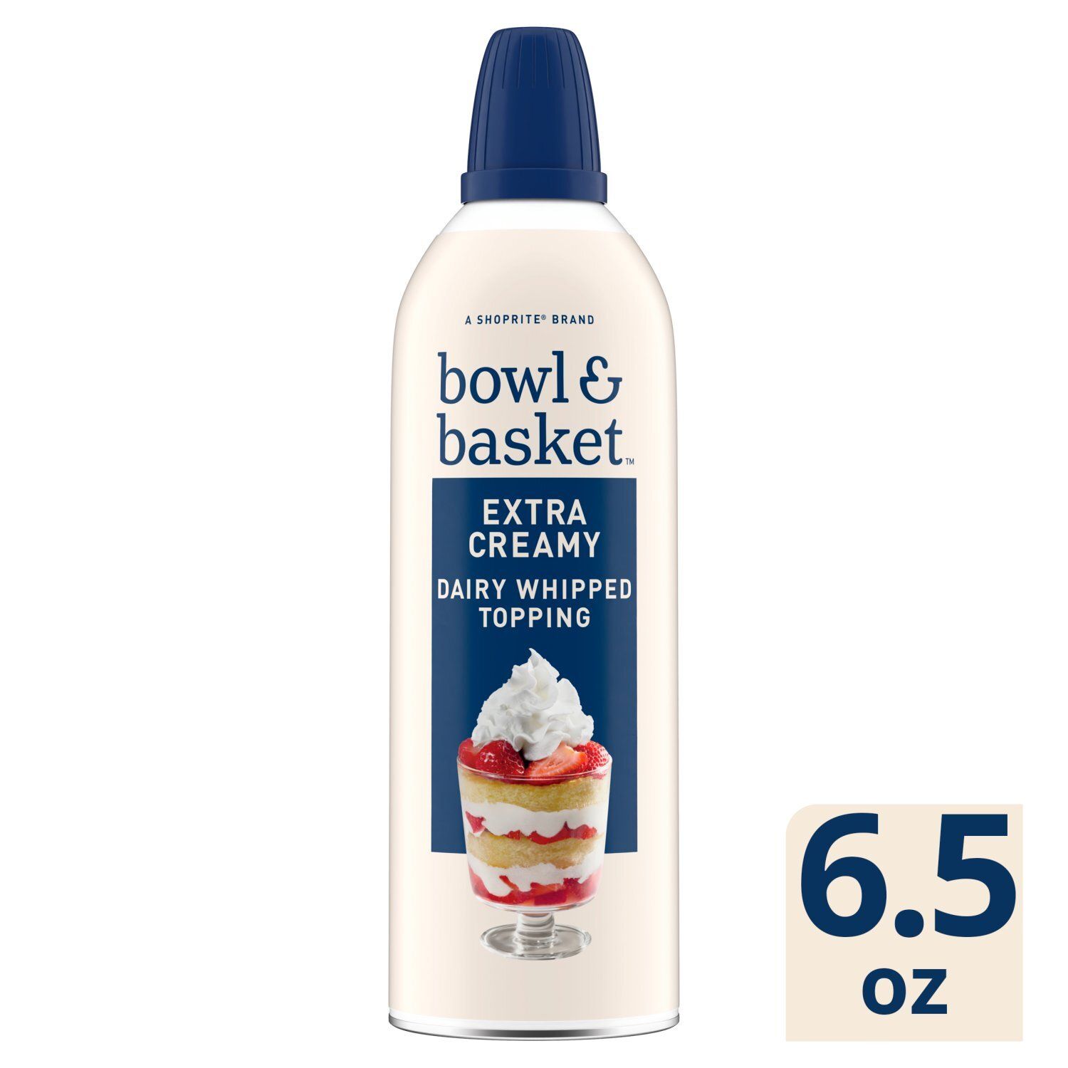 Bowl &amp; Basket Extra Creamy Dairy Whipped Topping, 6.5 oz