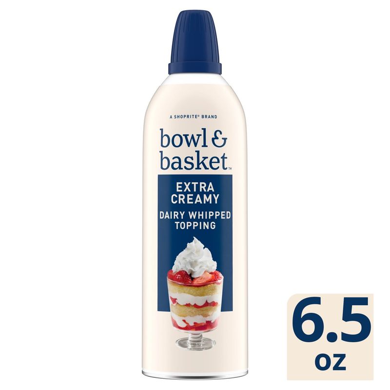 Bowl &amp; Basket Extra Creamy Dairy Whipped Topping, 6.5 oz