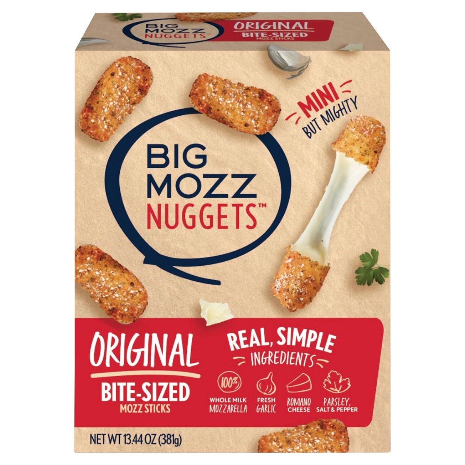 Big Mozz Nuggets Original Bite-Sized Mozz Sticks, 13.44 oz