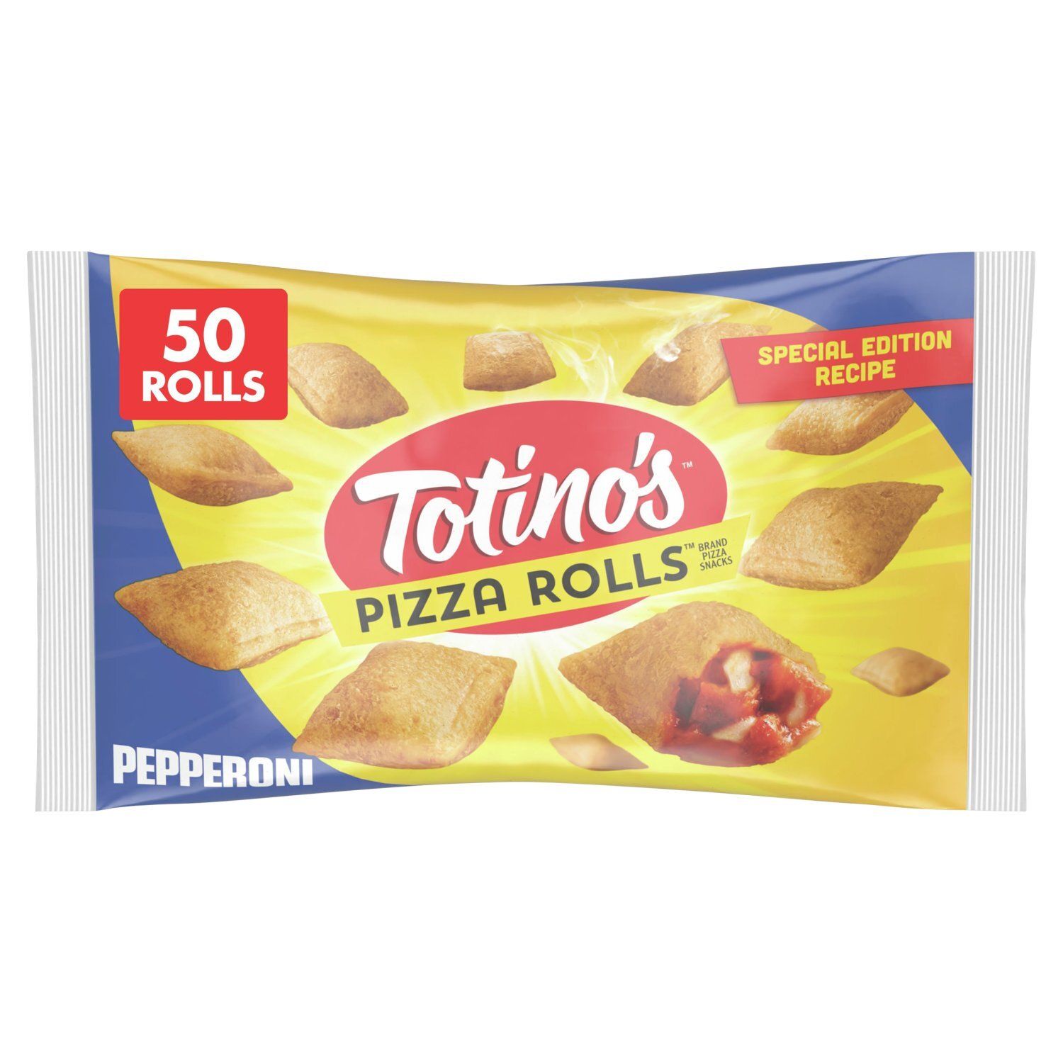Totino&#39;s Pizza Rolls Pepperoni Pizza Snacks, 50 count, 24.8 oz
