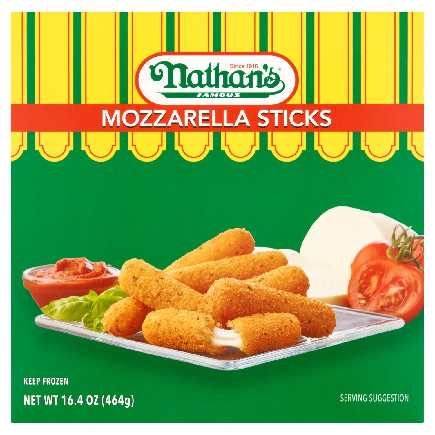 Nathan&#39;s Famous Mozzarella Sticks, 16.4 oz