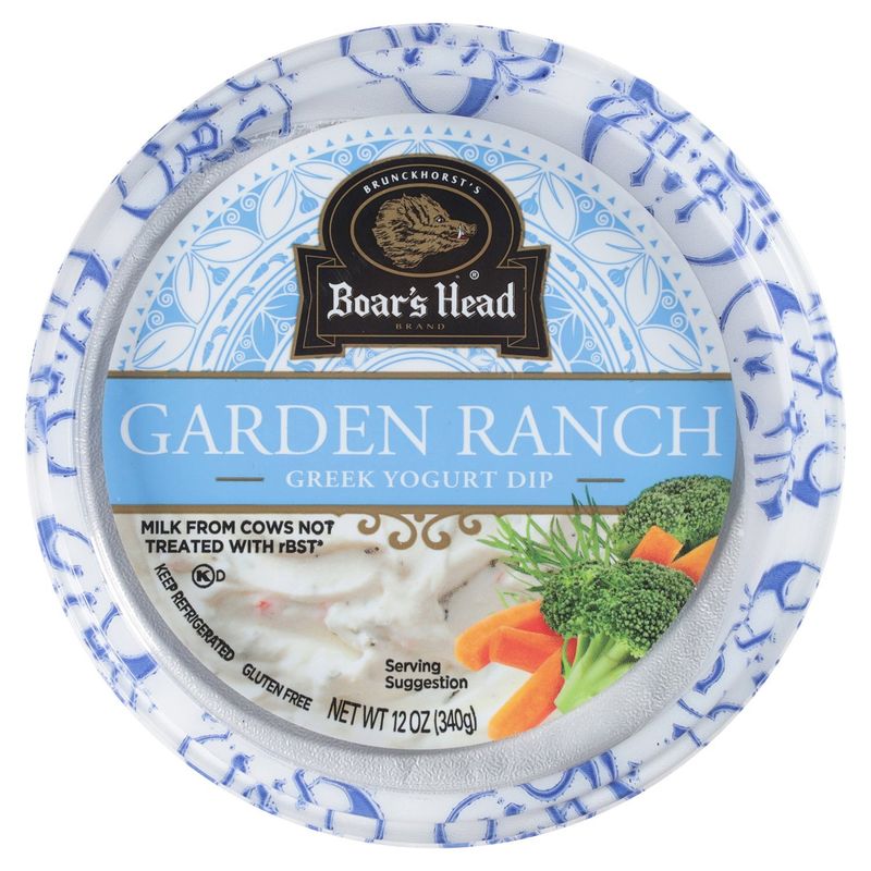 Boar&#39;s Head Garden Ranch Greek Yogurt Dip, 12 oz