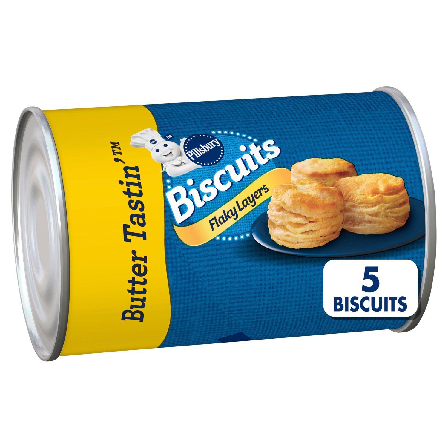 Pillsbury Flaky Layers Butter Tastin', 5 count, 6 oz