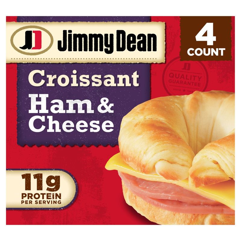 Jimmy Dean Croissant Ham &amp; Cheese Sandwiches, 4 count, 13.6 oz