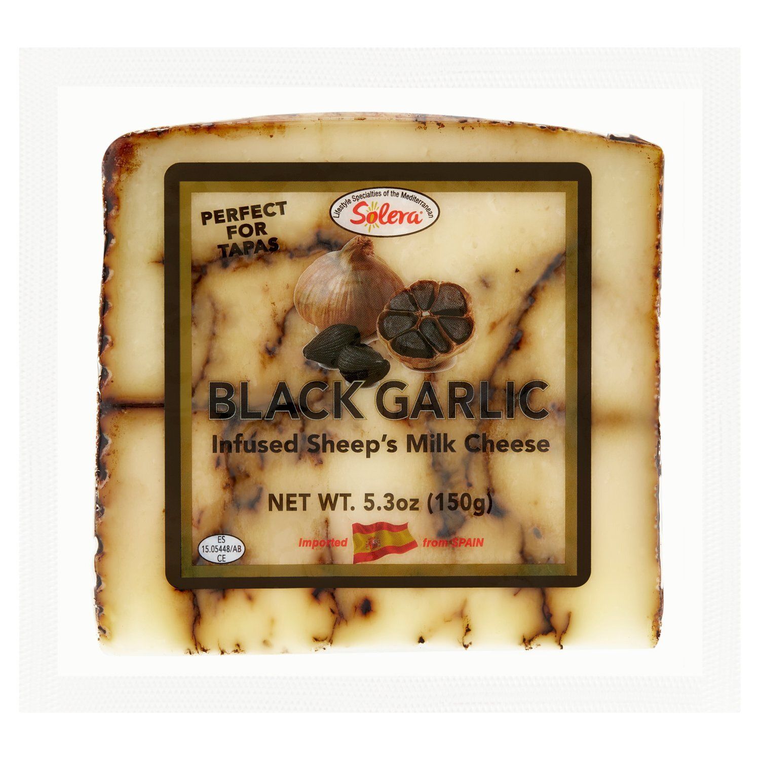 Solera Black Garlic Infused Sheep&#39;s Milk Cheese, 5.3 oz