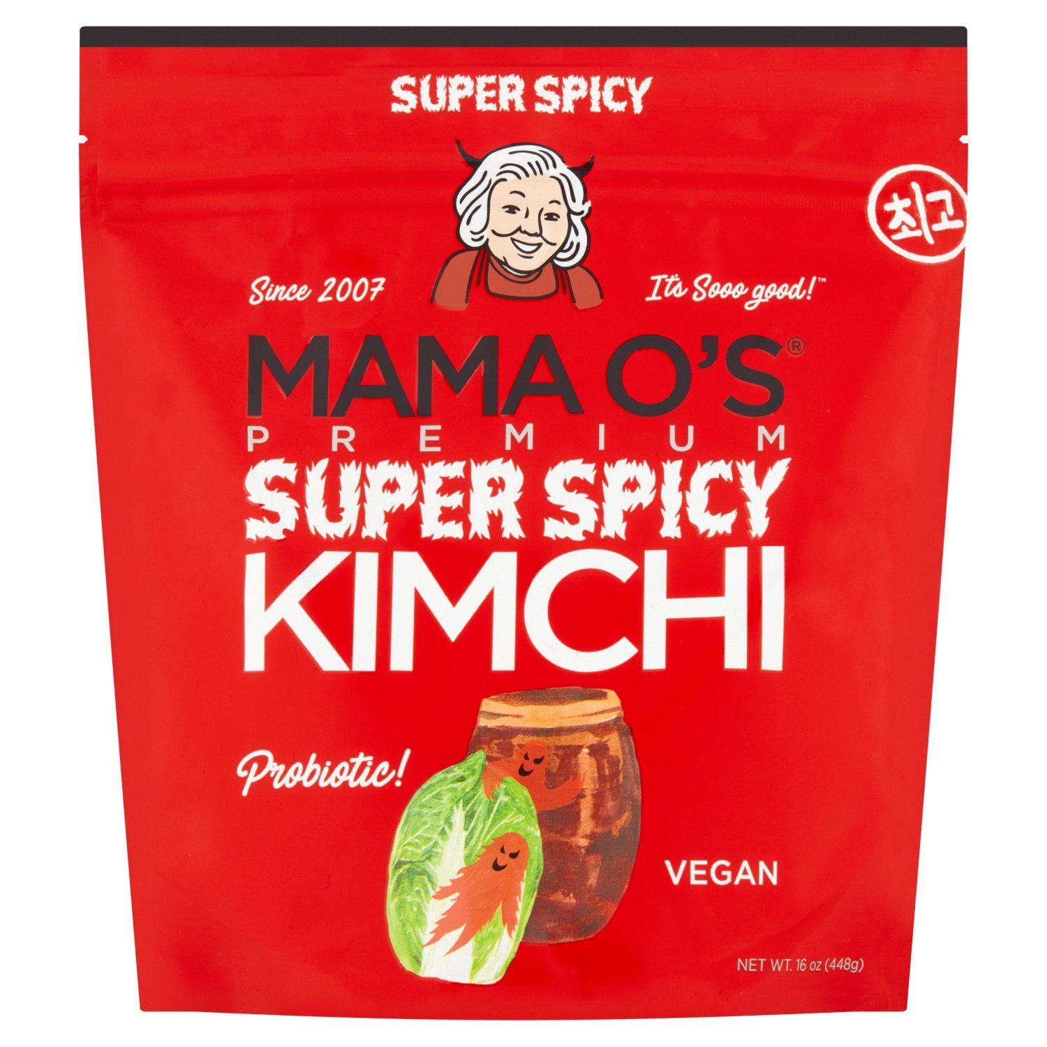 Mama O&#39;s Premium Super Spicy Kimchi, 16 oz