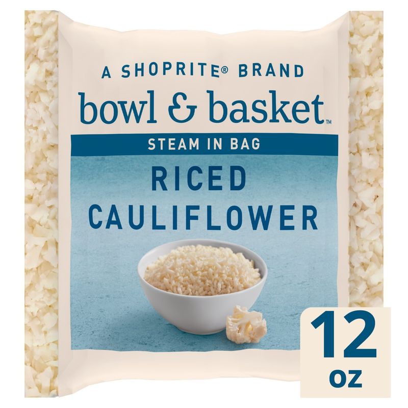Bowl &amp; Basket Steam in Bag Riced Cauliflower, 12 oz