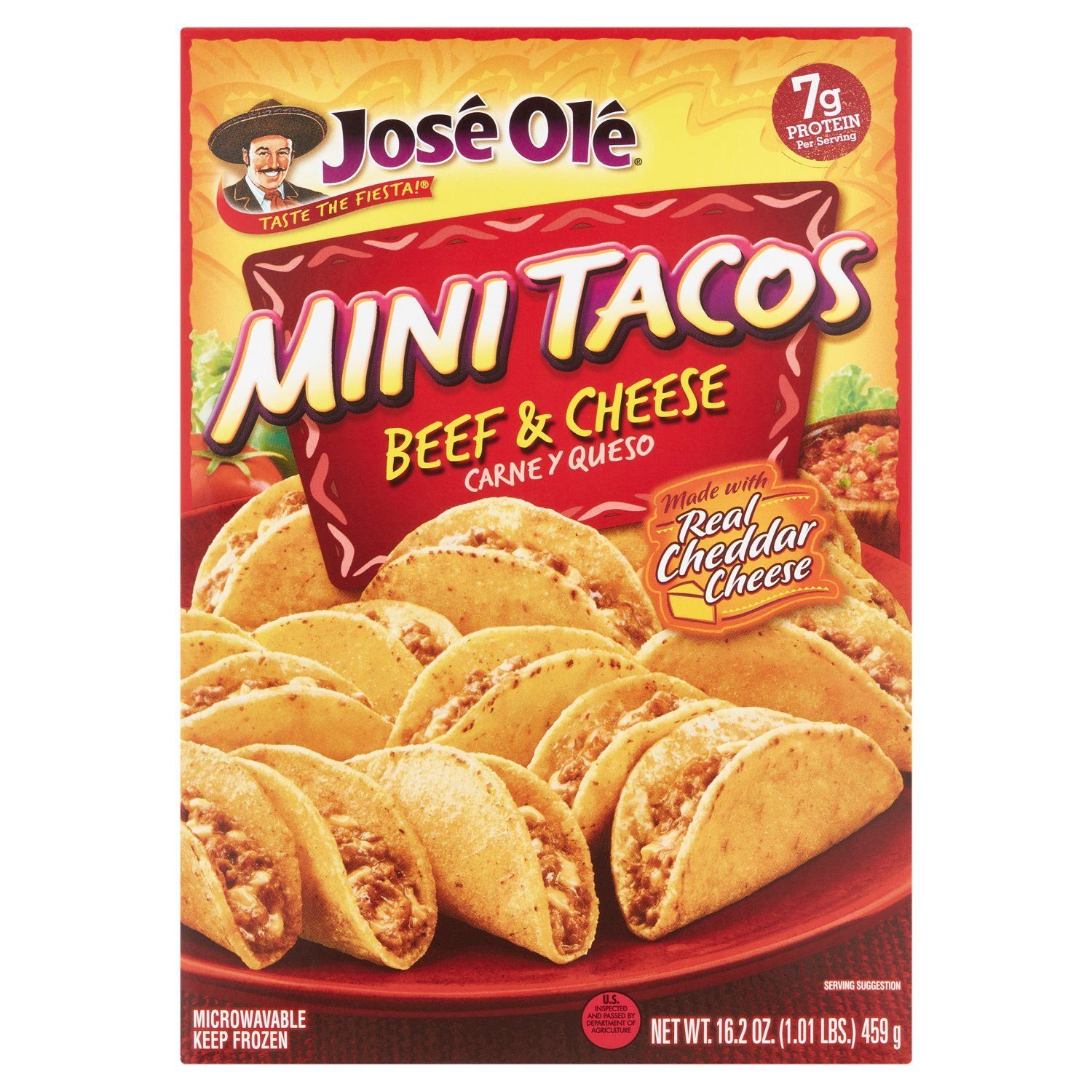 José Olé Beef &amp; Cheese Mini Tacos, 16.2 oz