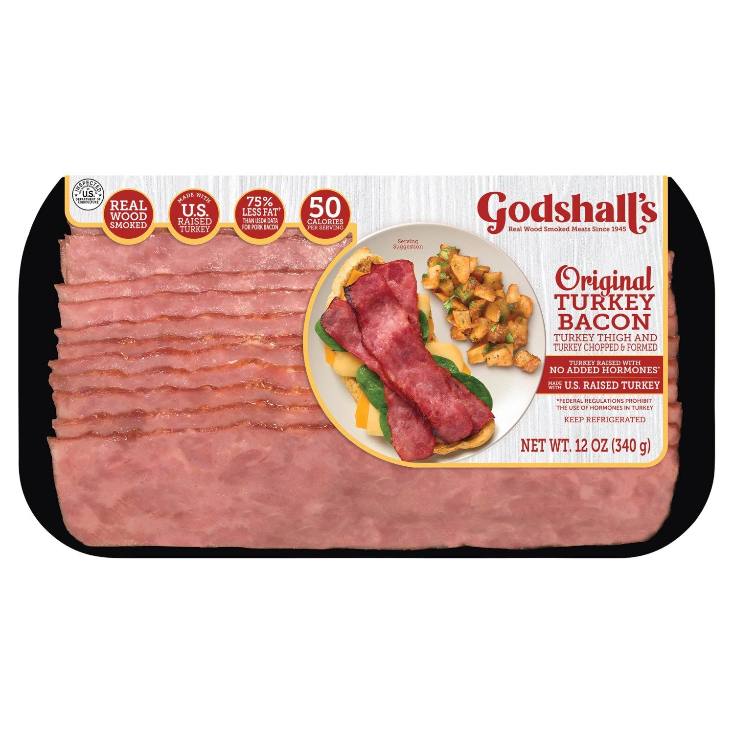 Godshall&#39;s Original Turkey Bacon, 12 oz