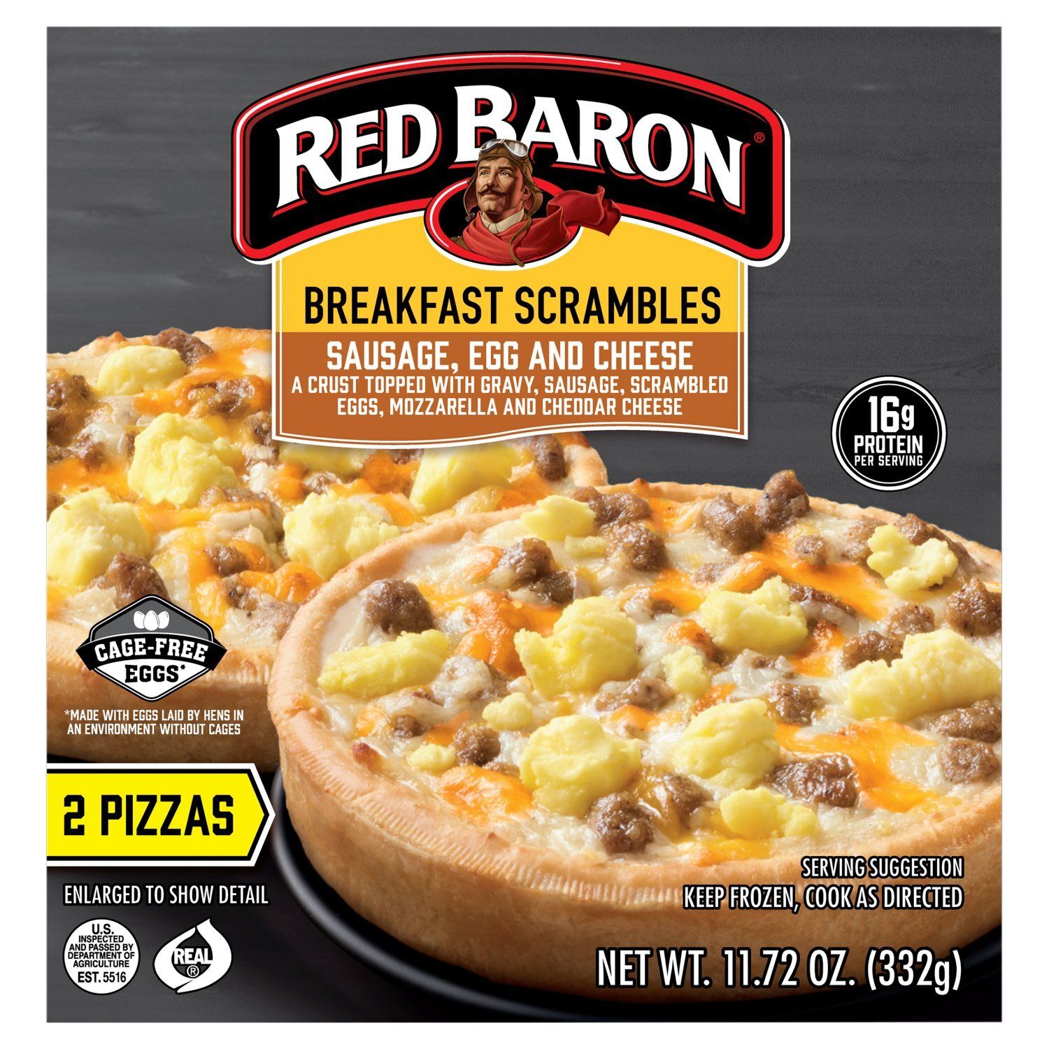 Red Baron Sausage, Egg and Cheese Breakfast Scrambles, 11.72 oz