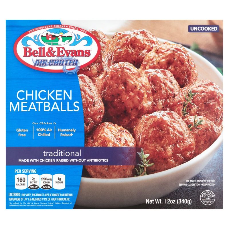 Bell &amp; Evans Chicken Meatballs, 12 oz