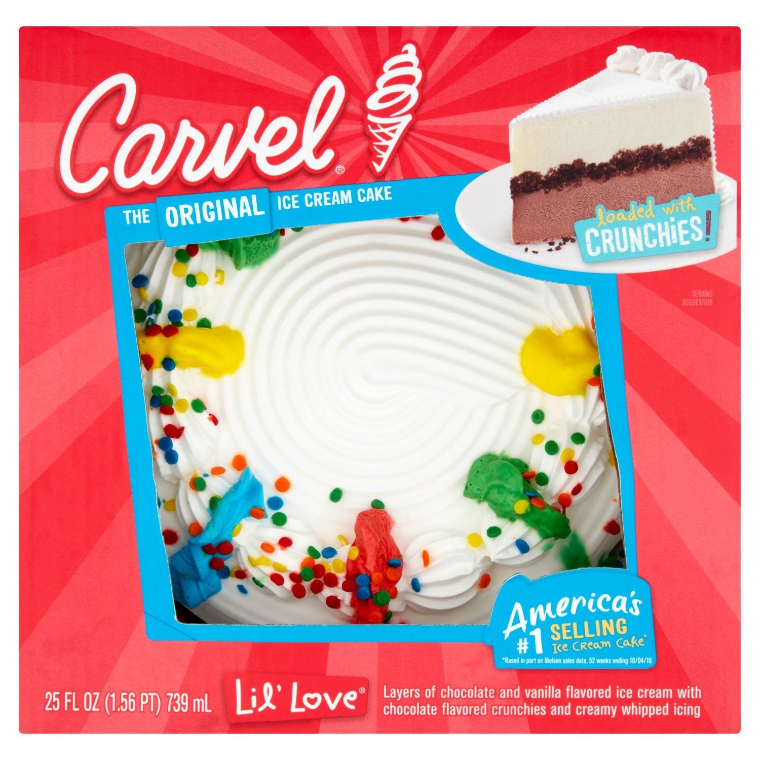 Carvel Lil&#39; Love The Original Ice Cream Cake, 25 fl oz