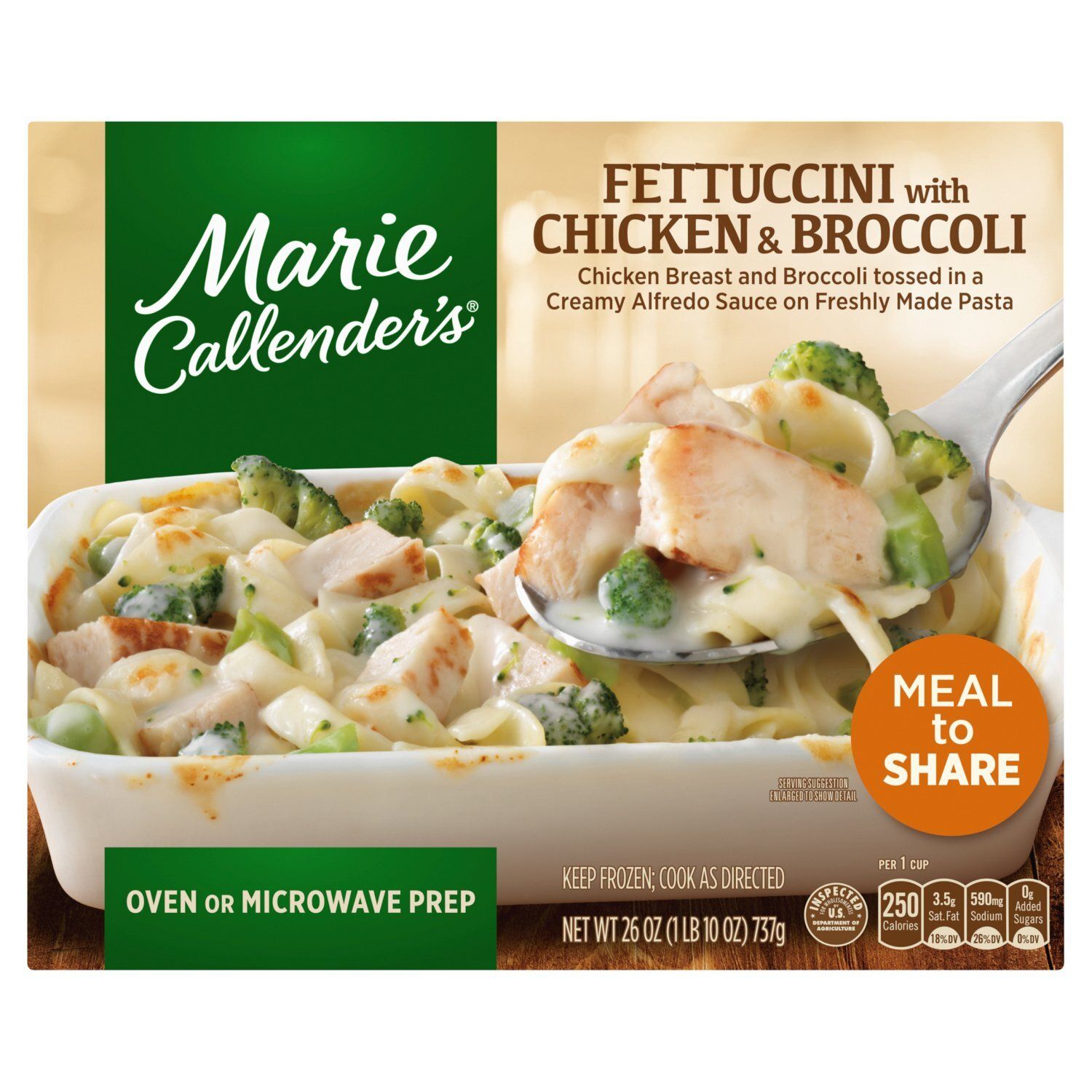 Marie Callender&#39;s Fettuccini with Chicken &amp; Broccoli, 26 oz