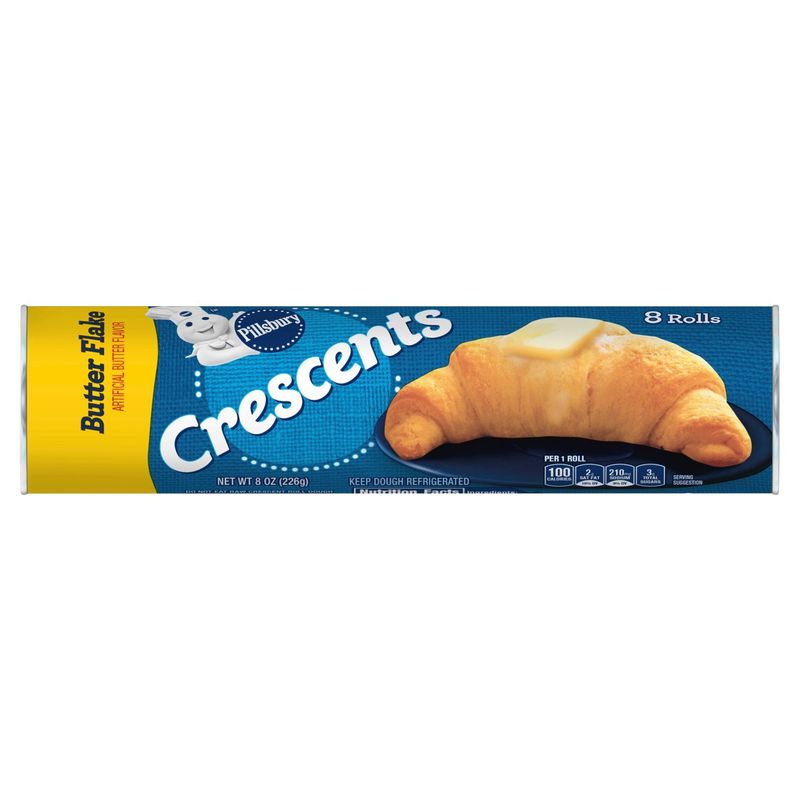 Pillsbury Butter Flake Crescents Rolls, 8 count, 8 oz