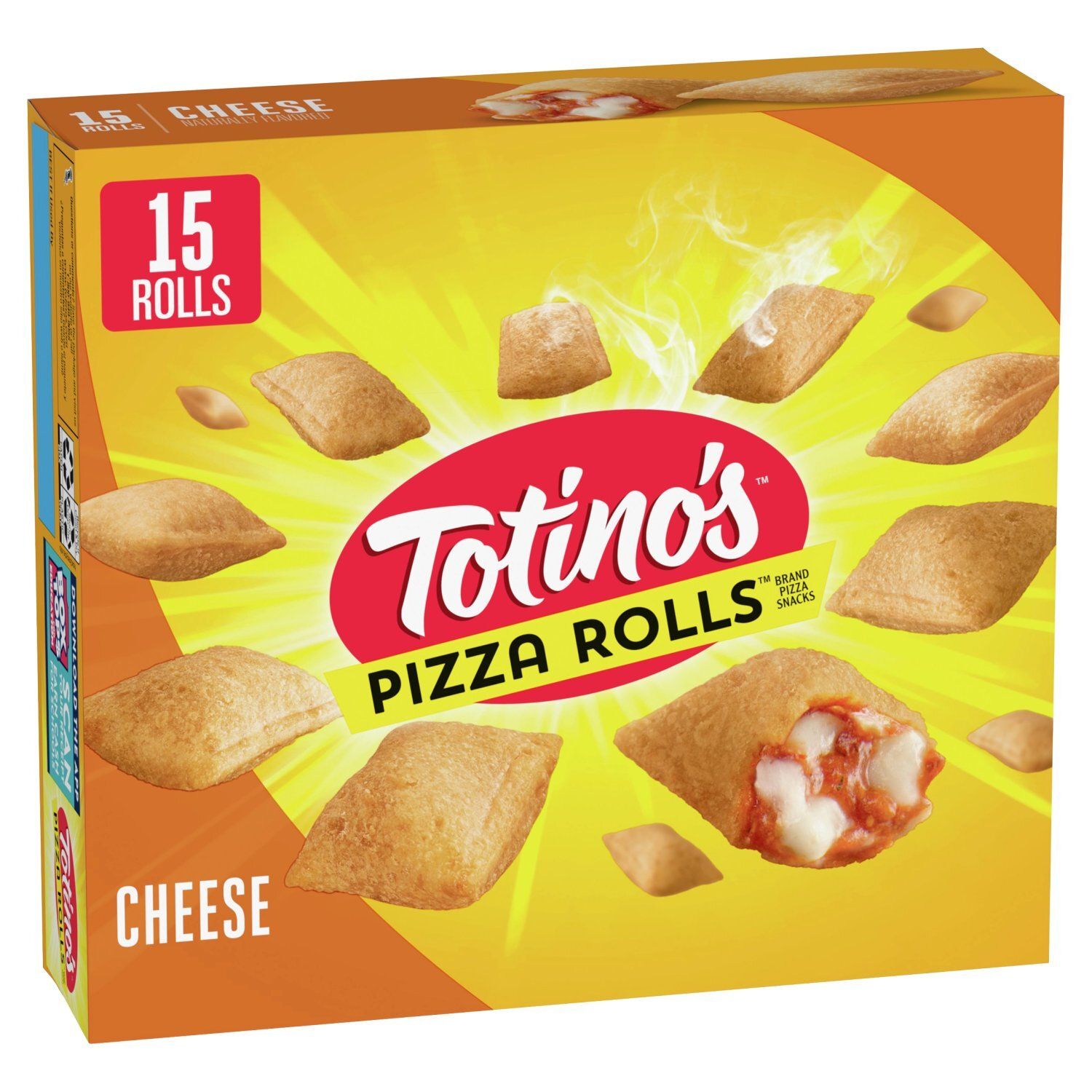 Totino&#39;s Pizza Rolls Cheese Pizza Snacks, 15 count, 7.5 oz