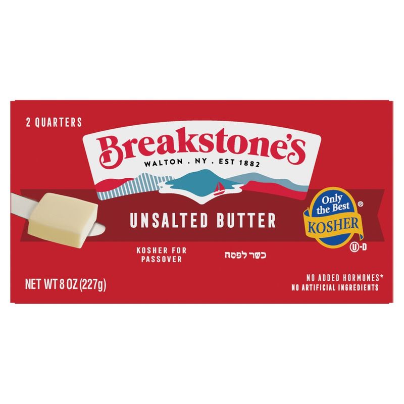 Breakstone&#39;s Unsalted Butter, 2 count, 8 oz
