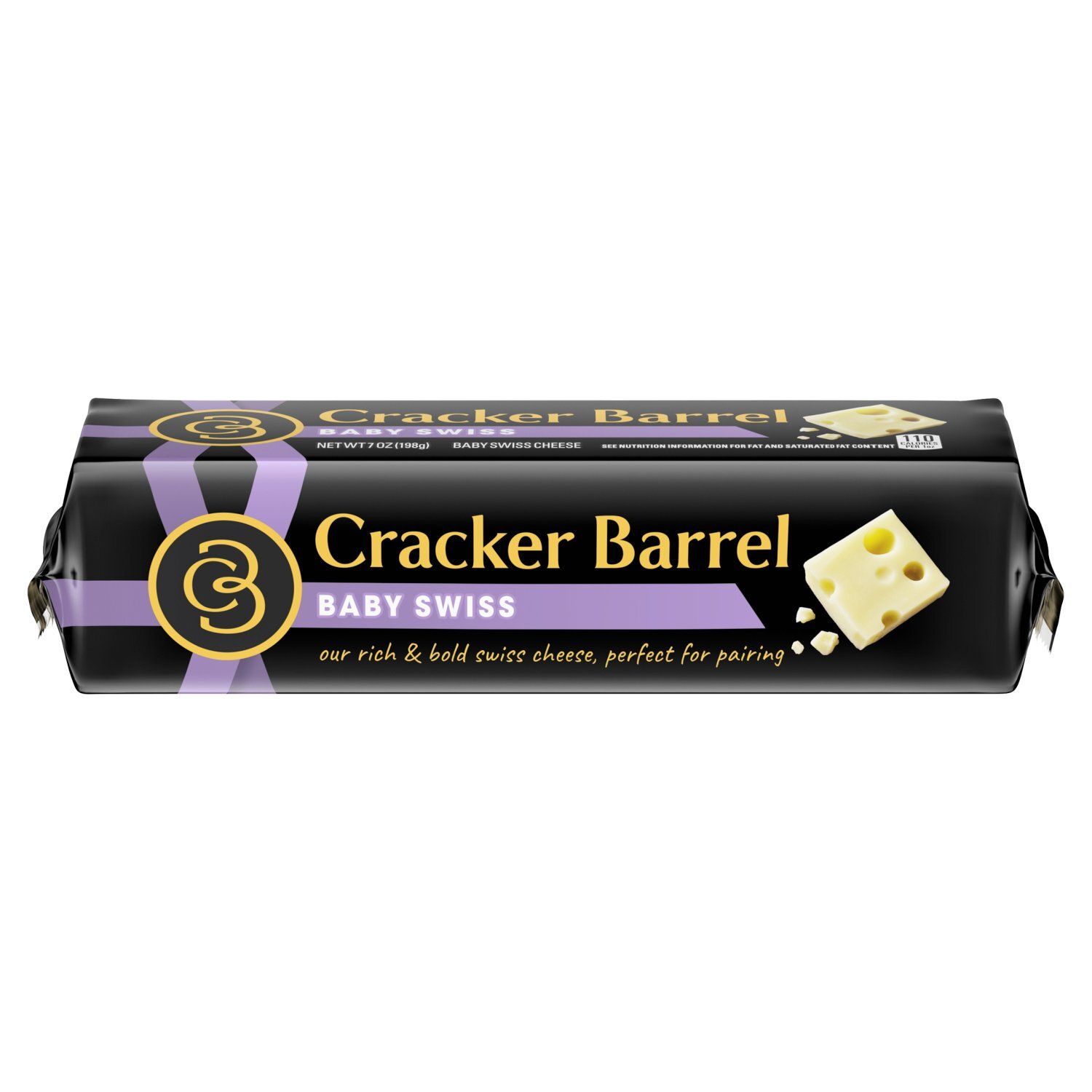 Cracker Barrel Baby Swiss Cheese, 7 oz