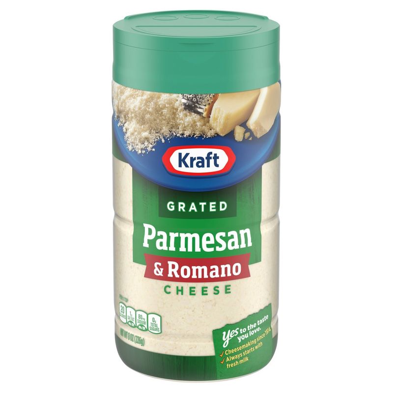 Kraft Grated Parmesan &amp; Romano Cheese, 8 oz