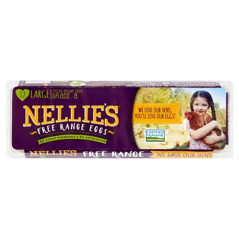 Nellie&#39;s Large Free Range Eggs, 12 count, 24 oz