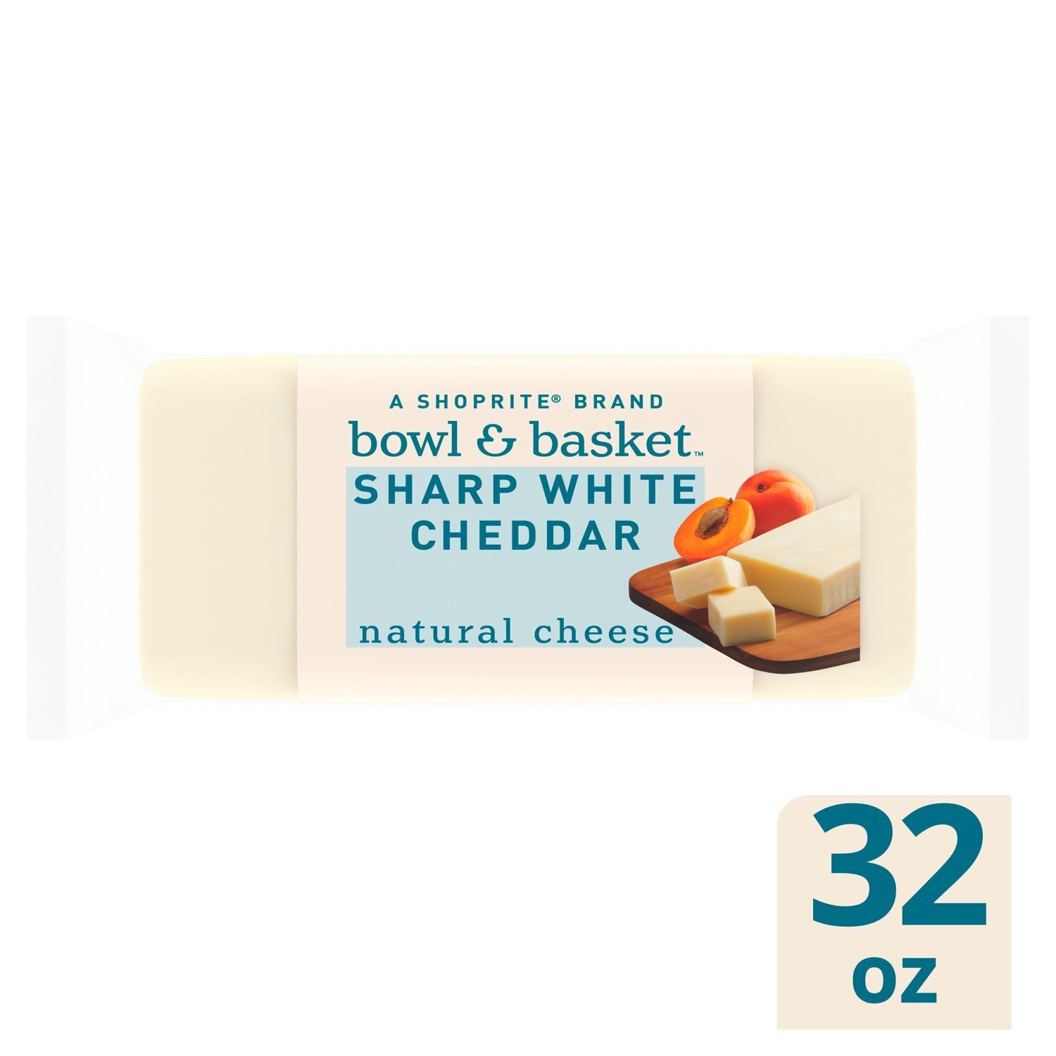 Bowl &amp; Basket Sharp White Cheddar Natural Cheese, 32 oz