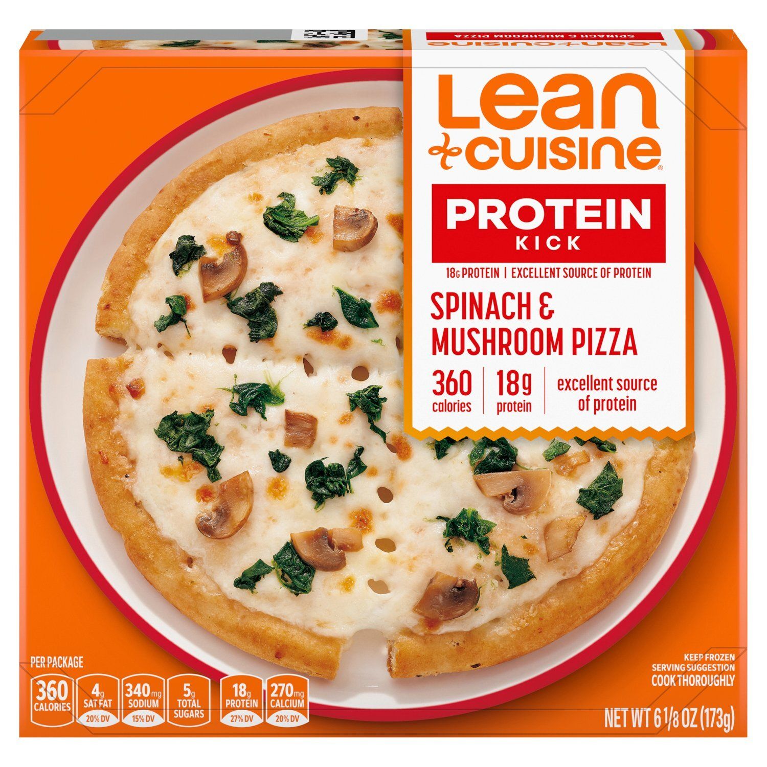 Lean Cuisine Protein Kick Spinach &amp; Mushroom Pizza, 6 1/8 oz