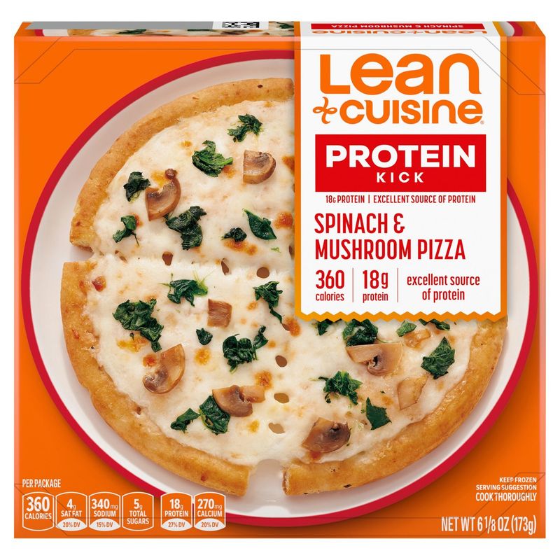 Lean Cuisine Protein Kick Spinach &amp; Mushroom Pizza, 6 1/8 oz