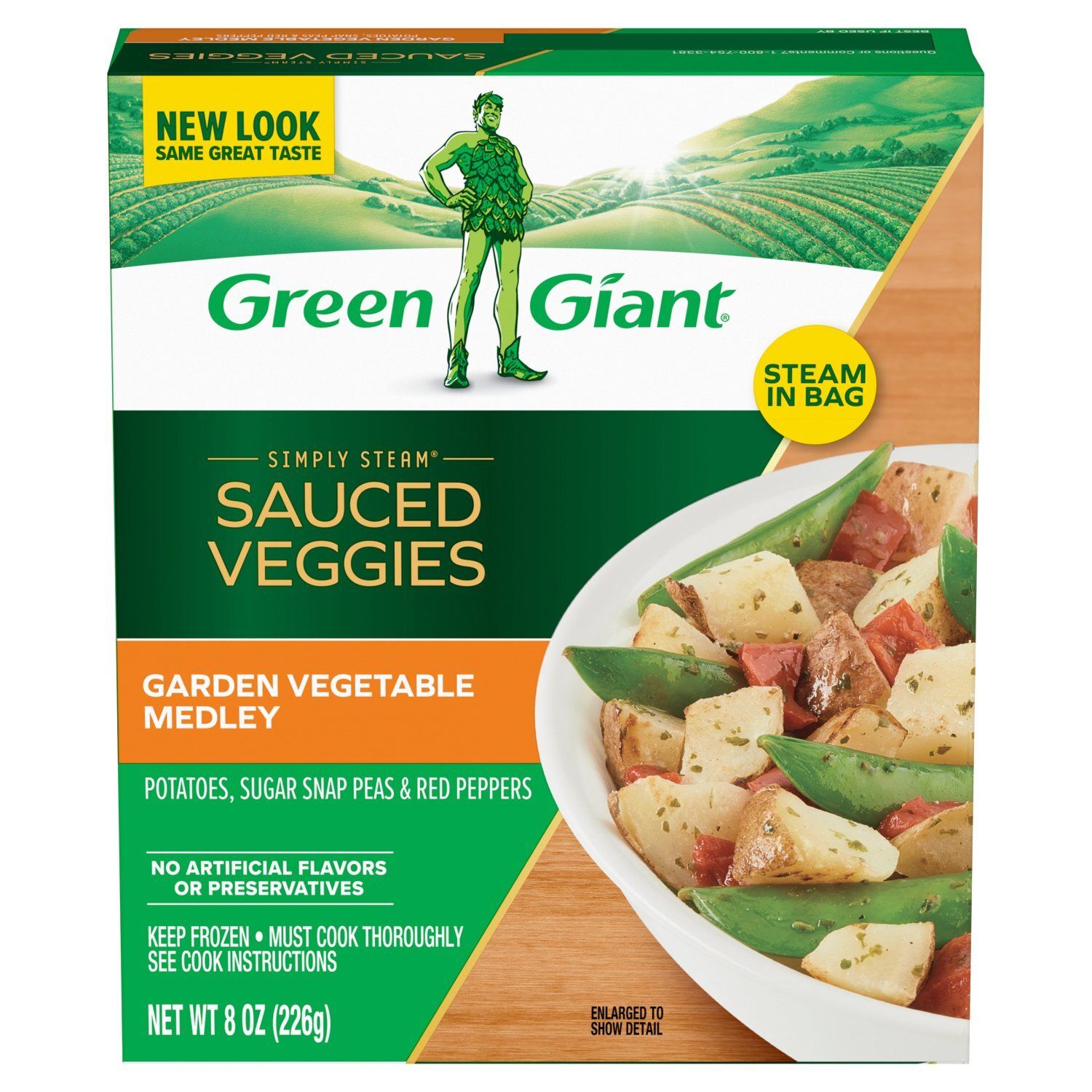 Green Giant Simply Steam Garden vegetable Medley Sauced Veggies, 8 oz