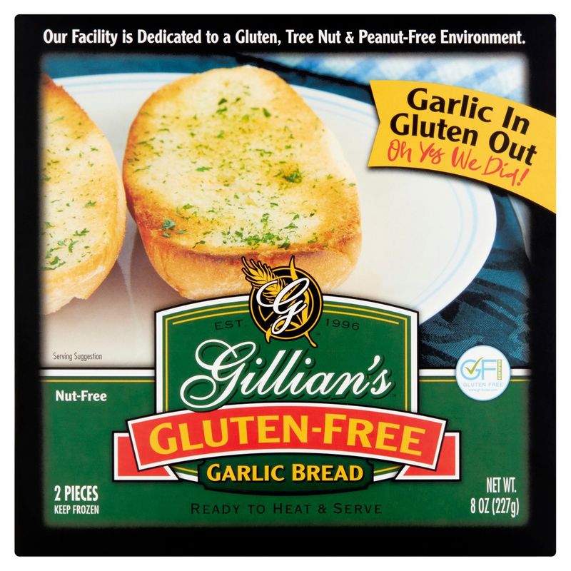 Gillian&#39;s Gluten-Free Garlic Bread, 2 count, 8 oz