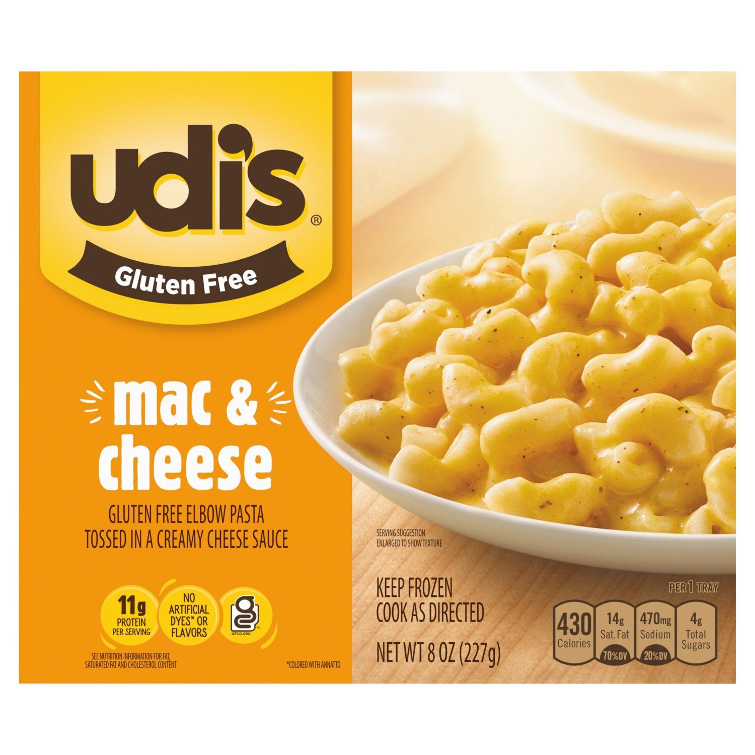 Udi&#39;s Gluten Free Mac &amp; Cheese, 8 oz