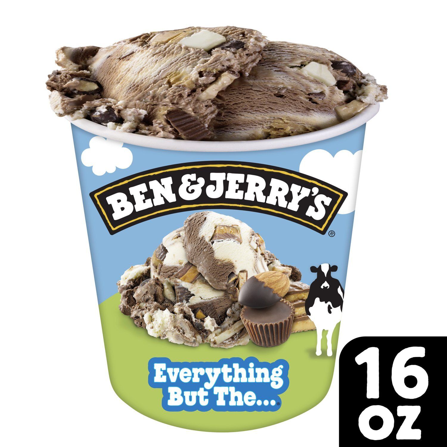Ben &amp; Jerry&#39;s Vermont&#39;s Finest Chocolate &amp; Vanilla Ice Creams, 16 oz