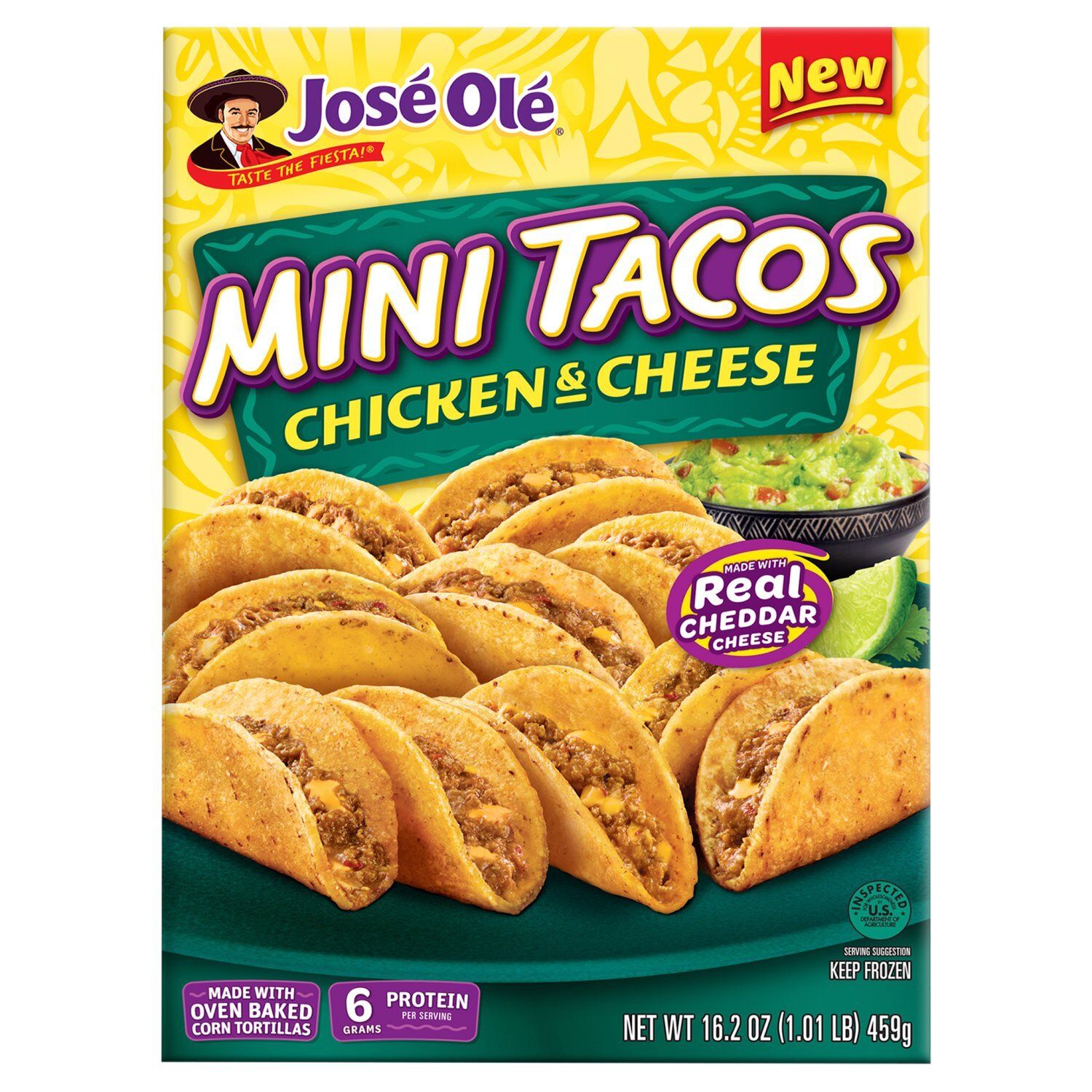 José Olé Chicken &amp; Cheese Mini Tacos, 16.2 oz