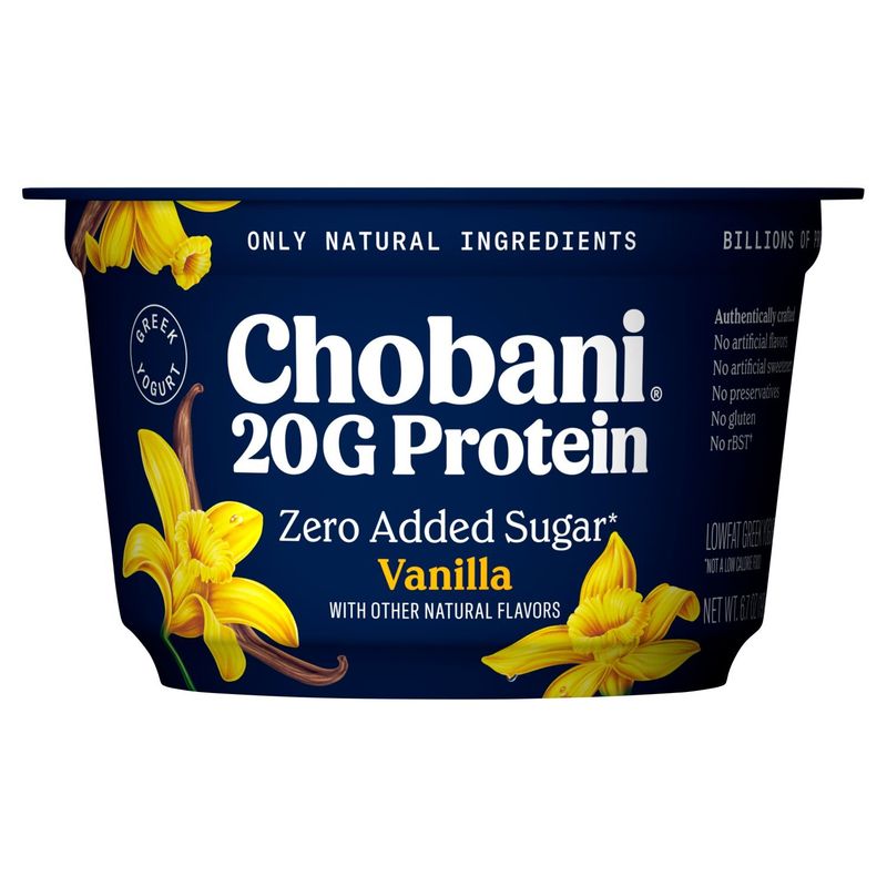 Chobani Vanilla Lowfat Greek Yogurt, 6 oz