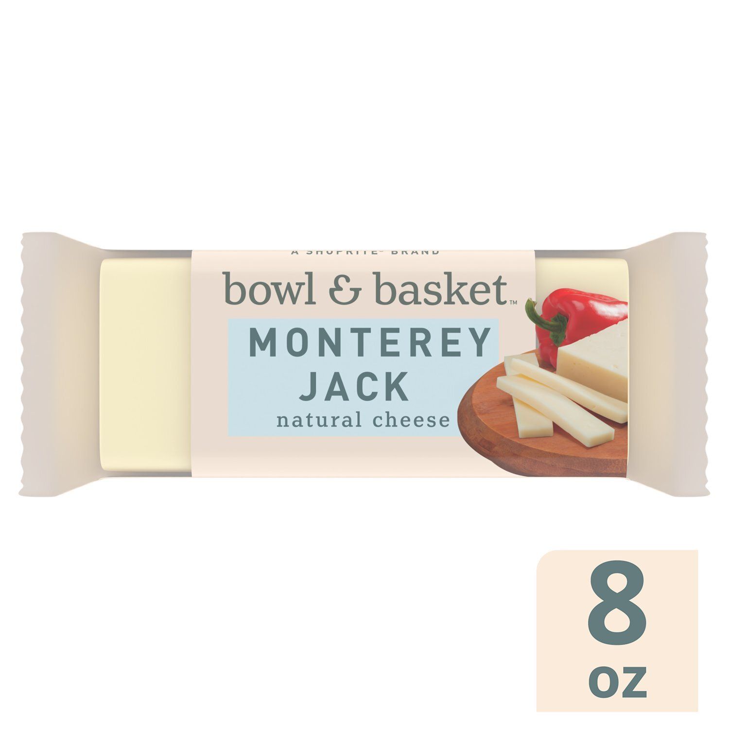 Bowl &amp; Basket Monterey Jack Natural Cheese, 8 oz