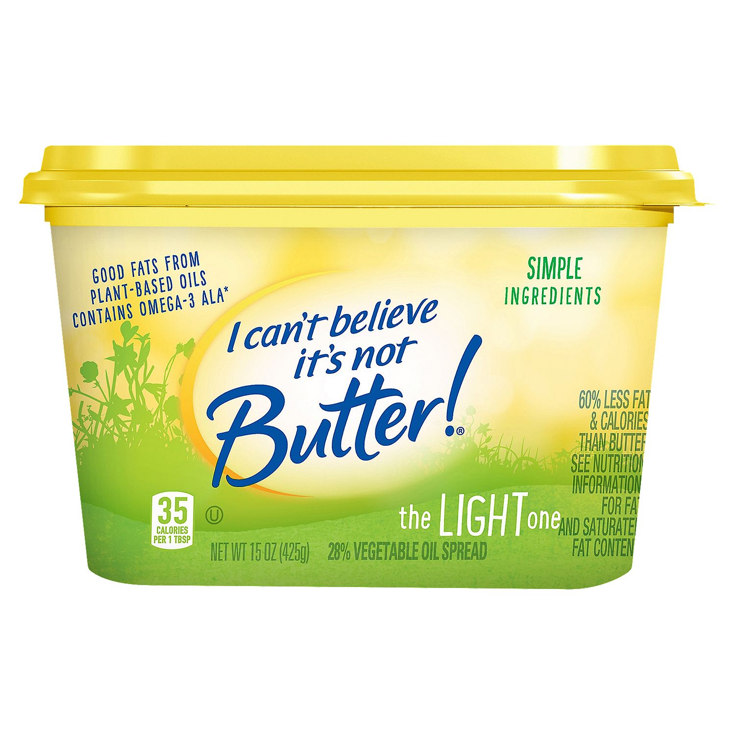 I Can’t Believe It’s Not Butter! The Light One 28% Vegetable Oil Spread, 15 oz