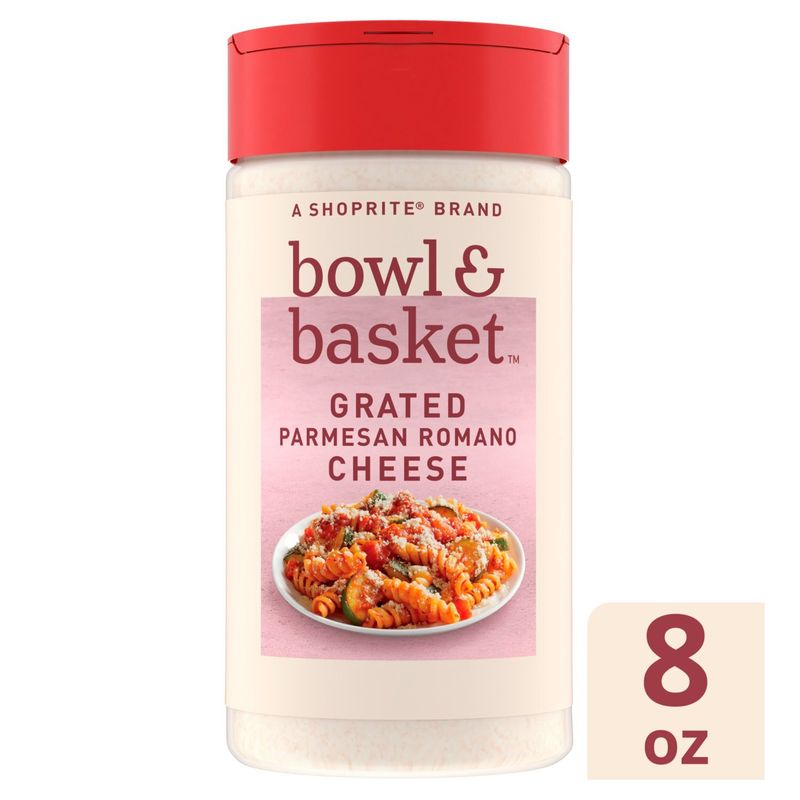 Bowl &amp; Basket Grated Parmesan Romano Cheese, 8 oz